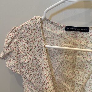 BRANDY MELVILLE Floral Wrap Dress - size S/XS